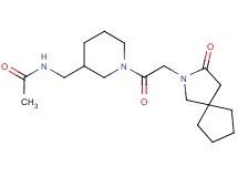 N-({1-[2-(3-oxo-2-azaspiro[4.4]non-2-yl)acetyl]-3-piperidinyl}methyl)acetamide