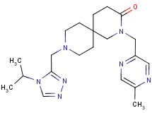 9-[(4-isopropyl-4H-1,2,4-triazol-3-yl)methyl]-2-[(5-methylpyrazin-2-yl)methyl]-2,9-diazaspiro[5.5]undecan-3-one