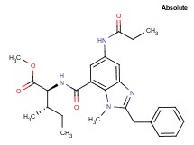 methyl N-{[2-benzyl-1-methyl-5-(propionylamino)-1H-benzimidazol-7-yl]carbonyl}-L-isoleucinate