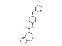 N-[1-(3-hydroxybenzyl)piperidin-4-yl]-2,3,4,5-tetrahydro-1-benzoxepine-4-carboxamide