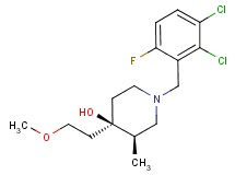 (3R*,4R*)-1-(2,3-dichloro-6-fluorobenzyl)-4-(2-methoxyethyl)-3-methylpiperidin-4-ol