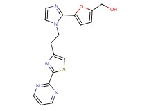 (5-{1-[2-(2-pyrimidin-2-yl-1,3-thiazol-4-yl)ethyl]-1H-imidazol-2-yl}-2-furyl)methanol