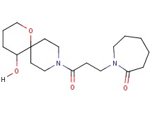 1-[3-(5-hydroxy-1-oxa-9-azaspiro[5.5]undec-9-yl)-3-oxopropyl]-2-azepanone