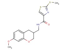 N-[(7-methoxy-3,4-dihydro-2H-chromen-3-yl)methyl]-2-(methylthio)-1,3-thiazole-4-carboxamide