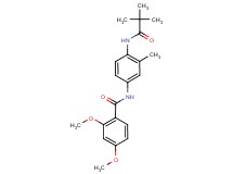 N-{4-[(2,2-dimethylpropanoyl)amino]-3-methylphenyl}-2,4-dimethoxybenzamide