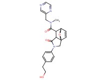 (3aR*,6S*)-2-[4-(2-hydroxyethyl)phenyl]-N-methyl-1-oxo-N-(pyrazin-2-ylmethyl)-1,2,3,6,7,7a-hexahydro-3a,6-epoxyisoindole-7-carboxamide