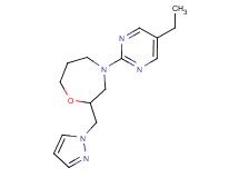 4-(5-ethylpyrimidin-2-yl)-2-(1H-pyrazol-1-ylmethyl)-1,4-oxazepane