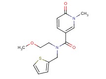N-(2-methoxyethyl)-1-methyl-6-oxo-N-(2-thienylmethyl)-1,6-dihydropyridine-3-carboxamide