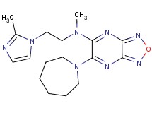 6-(1-azepanyl)-N-methyl-N-[2-(2-methyl-1H-imidazol-1-yl)ethyl][1,2,5]oxadiazolo[3,4-b]pyrazin-5-amine