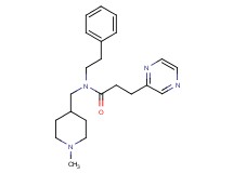 N-[(1-methyl-4-piperidinyl)methyl]-N-(2-phenylethyl)-3-(2-pyrazinyl)propanamide