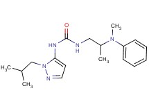 N-(1-isobutyl-1H-pyrazol-5-yl)-N'-{2-[methyl(phenyl)amino]propyl}urea