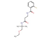 N-{3-[(2-ethoxy-1,1-dimethylethyl)amino]-3-oxopropyl}-2-fluorobenzamide