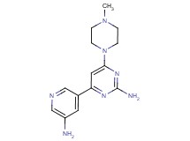 4-(5-aminopyridin-3-yl)-6-(4-methylpiperazin-1-yl)pyrimidin-2-amine