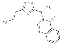 3-[1-(3-propyl-1,2,4-oxadiazol-5-yl)ethyl]-4(3H)-quinazolinone