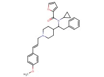 N-cyclopropyl-N-(1-{1-[(2E)-3-(4-methoxyphenyl)-2-propen-1-yl]-4-piperidinyl}-2-phenylethyl)-2-furamide