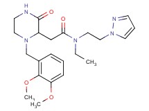 2-[1-(2,3-dimethoxybenzyl)-3-oxo-2-piperazinyl]-N-ethyl-N-[2-(1H-pyrazol-1-yl)ethyl]acetamide