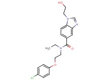 N-[2-(4-chlorophenoxy)ethyl]-N-ethyl-1-(2-hydroxyethyl)-1H-benzimidazole-5-carboxamide