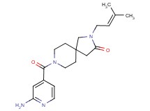 8-(2-aminoisonicotinoyl)-2-(3-methyl-2-buten-1-yl)-2,8-diazaspiro[4.5]decan-3-one