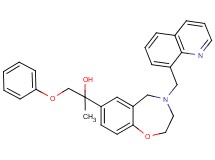 1-phenoxy-2-[4-(8-quinolinylmethyl)-2,3,4,5-tetrahydro-1,4-benzoxazepin-7-yl]-2-propanol