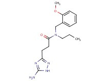 3-(5-amino-1H-1,2,4-triazol-3-yl)-N-(2-methoxybenzyl)-N-propylpropanamide