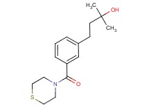 2-methyl-4-[3-(4-thiomorpholinylcarbonyl)phenyl]-2-butanol