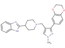 2-(1-{[3-(2,3-dihydro-1,4-benzodioxin-6-yl)-1-methyl-1H-pyrazol-4-yl]methyl}-4-piperidinyl)-1H-benzimidazole