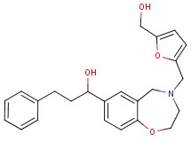 1-(4-{[5-(hydroxymethyl)-2-furyl]methyl}-2,3,4,5-tetrahydro-1,4-benzoxazepin-7-yl)-3-phenyl-1-propanol