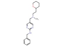 N-benzyl-5-({methyl[2-(tetrahydro-2H-pyran-2-yl)ethyl]amino}methyl)pyrimidin-2-amine