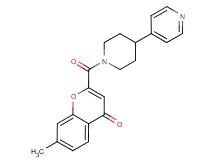 7-methyl-2-{[4-(4-pyridinyl)-1-piperidinyl]carbonyl}-4H-chromen-4-one