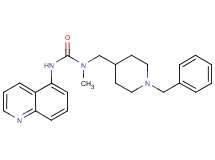 N-[(1-benzylpiperidin-4-yl)methyl]-N-methyl-N'-quinolin-5-ylurea