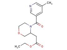 ethyl {4-[(5-methyl-3-pyridinyl)carbonyl]-3-morpholinyl}acetate trifluoroacetate