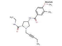 (4S)-N-ethyl-4-[(4-methoxy-3-methylbenzoyl)amino]-1-pent-2-yn-1-yl-L-prolinamide