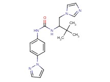 N-[1-(1H-imidazol-1-ylmethyl)-2,2-dimethylpropyl]-N'-[4-(1H-pyrazol-1-yl)phenyl]urea