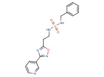 N-benzyl-N'-[2-(3-pyridin-3-yl-1,2,4-oxadiazol-5-yl)ethyl]sulfamide
