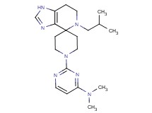 2-(5-isobutyl-1,5,6,7-tetrahydro-1'H-spiro[imidazo[4,5-c]pyridine-4,4'-piperidin]-1'-yl)-N,N-dimethylpyrimidin-4-amine