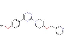 5-(4-methoxyphenyl)-3-[4-(3-pyridinylmethoxy)-1-piperidinyl]-1,2,4-triazine
