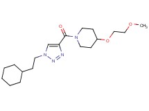 1-{[1-(2-cyclohexylethyl)-1H-1,2,3-triazol-4-yl]carbonyl}-4-(2-methoxyethoxy)piperidine