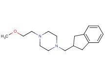 1-(2,3-dihydro-1H-inden-2-ylmethyl)-4-(2-methoxyethyl)piperazine trifluoroacetate