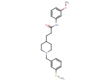 N-(3-methoxyphenyl)-3-{1-[3-(methylthio)benzyl]-4-piperidinyl}propanamide