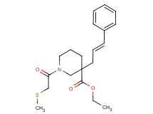 ethyl 1-[(methylthio)acetyl]-3-[(2E)-3-phenyl-2-propen-1-yl]-3-piperidinecarboxylate