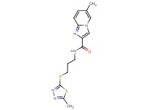 6-methyl-N-{3-[(5-methyl-1,3,4-thiadiazol-2-yl)thio]propyl}imidazo[1,2-a]pyridine-2-carboxamide