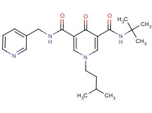 N-(tert-butyl)-1-(3-methylbutyl)-4-oxo-N'-(3-pyridinylmethyl)-1,4-dihydro-3,5-pyridinedicarboxamide