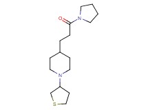 4-[3-oxo-3-(1-pyrrolidinyl)propyl]-1-(tetrahydro-3-thienyl)piperidine