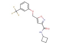 N-cyclobutyl-5-{[3-(trifluoromethyl)phenoxy]methyl}-3-isoxazolecarboxamide