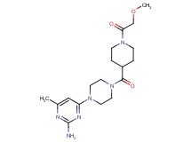 4-(4-{[1-(methoxyacetyl)-4-piperidinyl]carbonyl}-1-piperazinyl)-6-methyl-2-pyrimidinamine