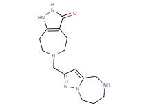 6-(5,6,7,8-tetrahydro-4H-pyrazolo[1,5-a][1,4]diazepin-2-ylmethyl)-1,4,5,6,7,8-hexahydropyrazolo[3,4-d]azepin-3(2H)-one dihydrochloride