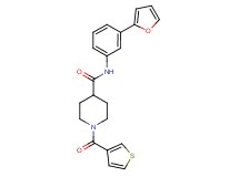 N-[3-(2-furyl)phenyl]-1-(3-thienylcarbonyl)-4-piperidinecarboxamide