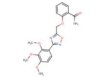 2-{[3-(2,3,4-trimethoxyphenyl)-1,2,4-oxadiazol-5-yl]methoxy}benzamide
