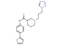 N-[4-(2-furyl)phenyl]-1-[3-(1H-tetrazol-1-yl)propyl]piperidine-3-carboxamide