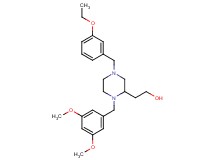 2-[1-(3,5-dimethoxybenzyl)-4-(3-ethoxybenzyl)-2-piperazinyl]ethanol